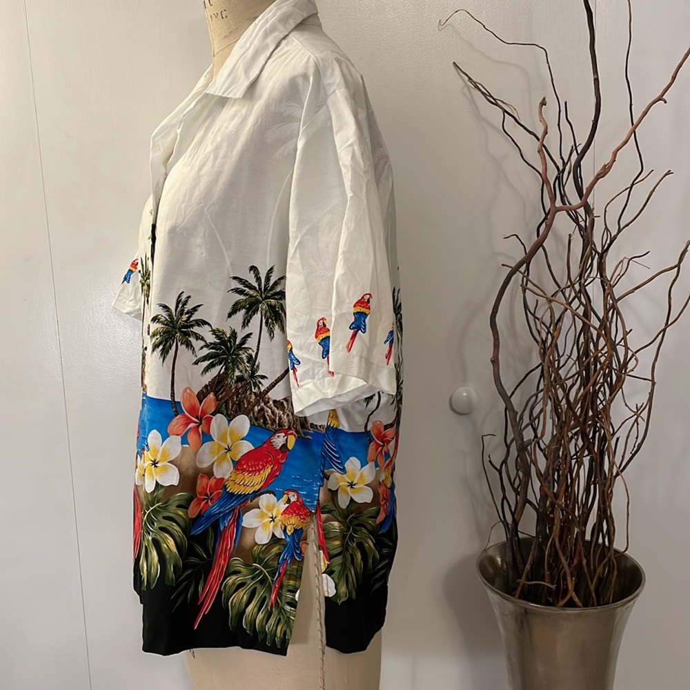 Pacific Legend Hawaiian Shirt Womens Short Sleeve Floral Made In Hawaii - Picture 3 of 7